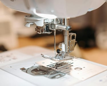 Photo by Pavel Danilyuk: sewing machine close up