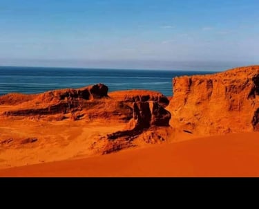 The fantastic mineral enriched Red Desert