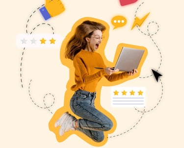 Customer experience and engagement concept illustration for digital marketing solutions by TheDigiWold.in