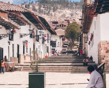 Mountain city Cajamarca, Peru, South America 