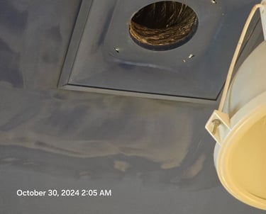 Air duct register after remediation