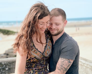 photos portraits couple en Normande, dans l'Eure, à Gisors