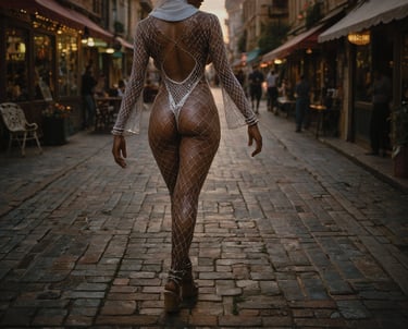 a woman in a white dress and a veil on her back