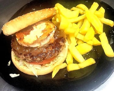 Hamburguesa caramelizada