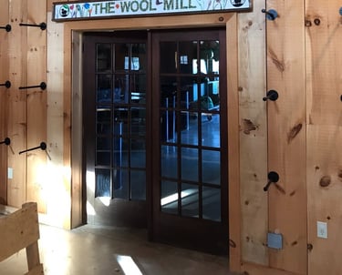 French Doors installed at business by Golden Rule Construction