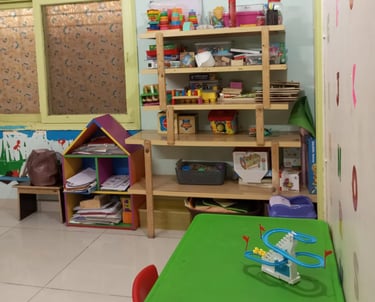 Child involved in behavioral therapy activities