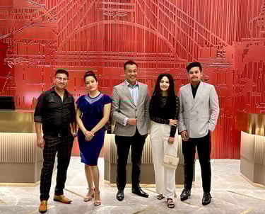 team leader Bijay Suwal (in the Middle) at an event
