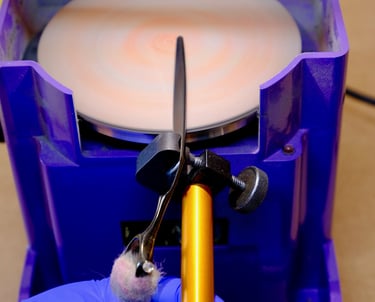 Shear sharping, professional shear sharpening service, grooming shear sharpening