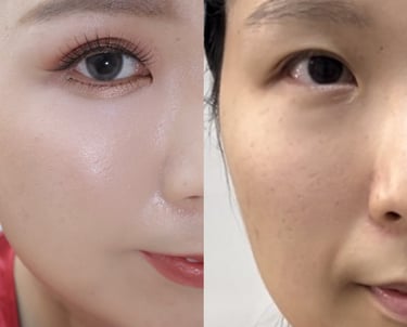 香港婚禮新娘化妝師妝前妝後對比-眼型調整