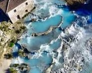 Jak powstaje trawertyn, wody termalne Włochy therme di Saturnia, co to jest