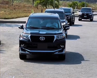 land cruiser prado motorcade by Zeniks Luxury Group