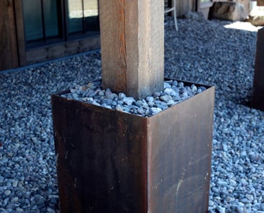 steel wrapped column