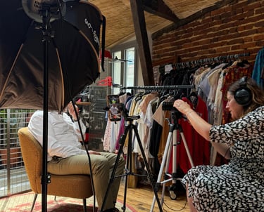 Tournage interview corporate sur site avec vidéaste pro