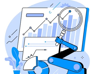 Local SEO audit and website analysis illustration