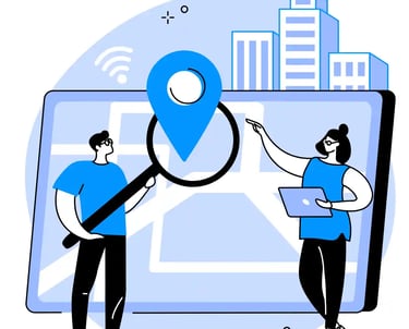 Illustration of Google Business Profile audit and Maps ranking