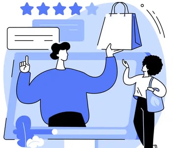 Customer reviews and trust signals for local SEO