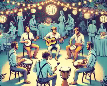 Samba band for a cocktail in Paris, France