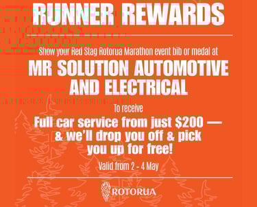 Full service from $200 for Rotorua marathon runners