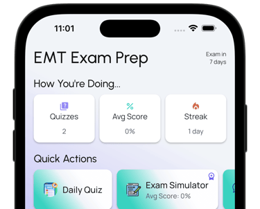 emt exam prep screenshot