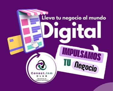 cartel ofreciendo servicios de promoción de negocios en una web