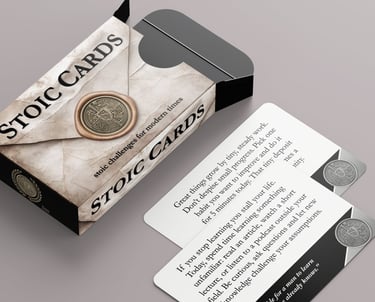 Stoic Challenge Cards.