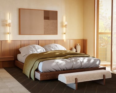 chambre d'architecte d'intérieur 3d avec fenetre