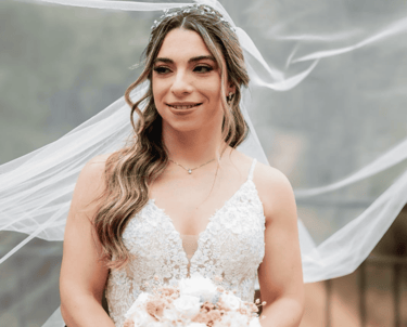 Detalle de maquillaje de ojos para novia realizado por Lizeth Quevedo