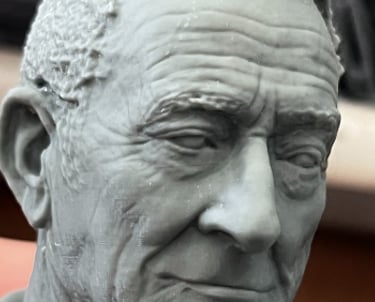 figura impresa en 3D de resina para belenismo