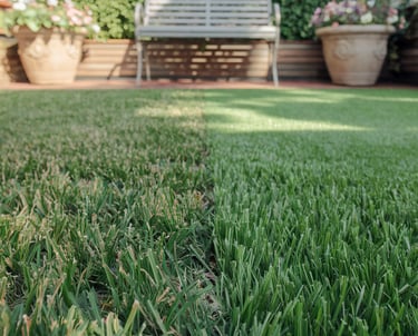 Artificial and real grass available for all garden lawns