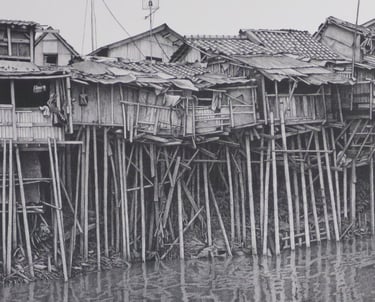 Kampung Melayu, Litograph ©Ken Pattern