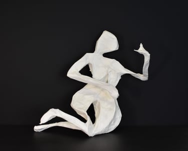 sculpture papier whenzou sète mouvement équilibre