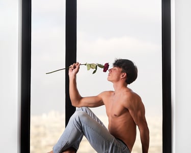Portrait créatif Mode homme