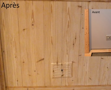 Imitation de matières en peinture ou l'art du faux. Peindre du faux bois n'est pas un soucis pour un peintre en décor.