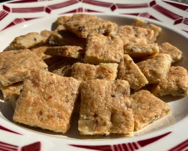 Apéro'noix - sablés noix ail cantal - biscuiterie de l'apothicaire