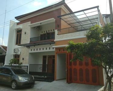 rumah di hook dengan satu muka minimalis ciamik