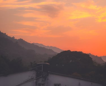 Sunset in Minca in Colombia's jungle
