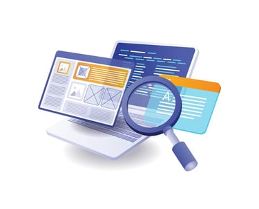 a laptop computer with a magnifying magnifying magnifying magni