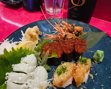 Nigiri and sashimi sushi and Good Fortune St Pete Florida