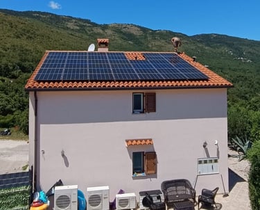 Solarni paneli za vikendice sa bazenom i klimatizacija Hrvatska Srbija Bosna i Hercegovina