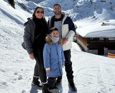 Família brasileira em passeio privativo Monte Titlis com Easy driver