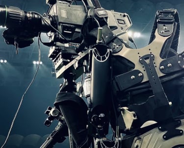 Complete steadicam setup for Serie A Match