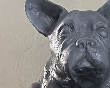 Ettorino, scultura in resina