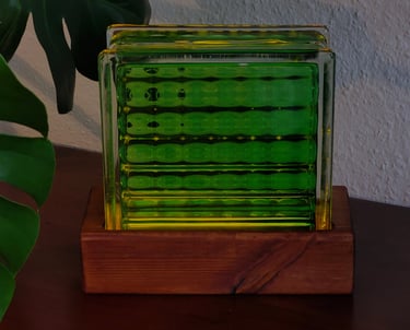 Glasbaustein Lampe by Laura Korrmann