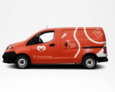 wrapping auto con PVC adesivo stampa personalizzata per veicoli commerciali