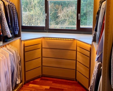 semi custom inloop kledingkast