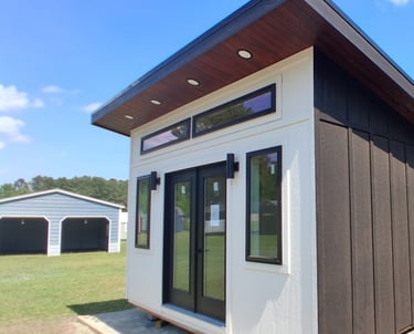 Pine View Buildings LLC 10x16 Studio finished out