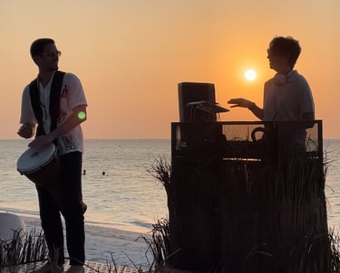 Thibault & Arnaud DJ et percussion live pour Club med établissements haut de gamme