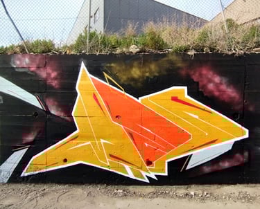 Mes, spray, letters, graffiti, street art, lineas