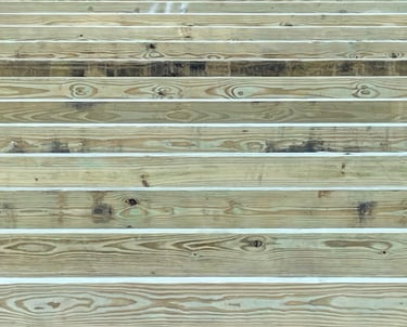 Pressure-treated 2x6 floor joists spaced 16" on center for maximum shed durability and long-term structural support