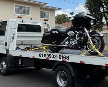 Reboque de uma carro quebrado na Samambaia e levado para Ceilândia
